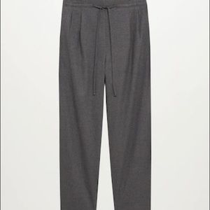 Mango elastic waist pants